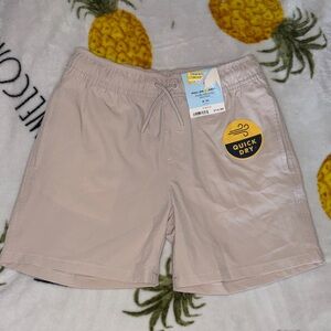 Quick Dry Beige Swim Shorts
